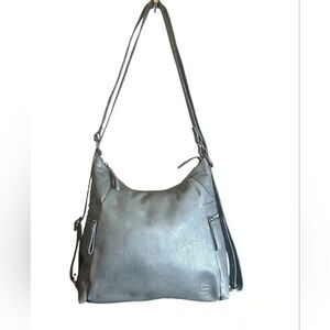 Spikes And Sparrow Gray Shoulder Hobo Bag